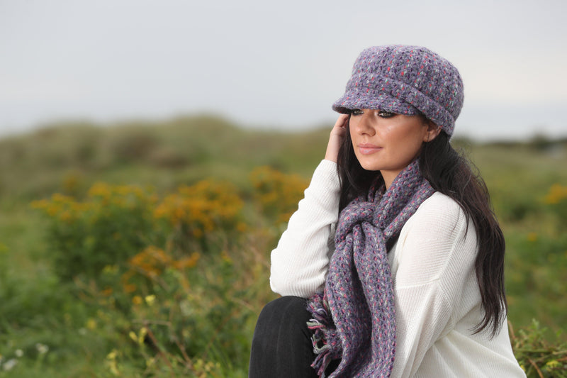 Connemara Violet Peak Cap